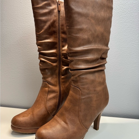 Top moda Brown Knee-High Women's Boots size 7.5 - Picture 1 of 16